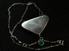 EB Maw Sit Sit, Emerald, and Opal Pendant Necklace