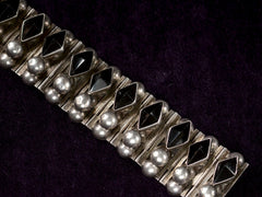 Vintage Mexican Onyx Bracelet