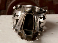 thumbnail of 1960s Silver Locket Ring  (front view shown open)