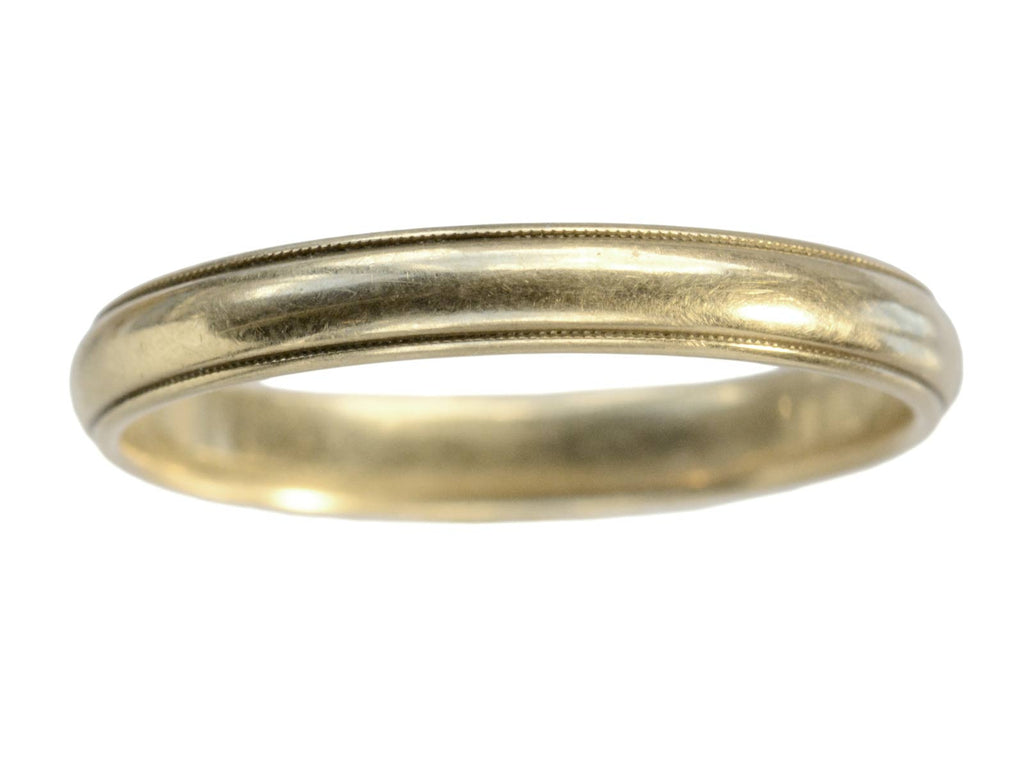 1930s Milgrain Gold Band (on white background)