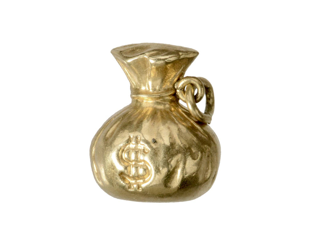 c1960 Money Bag Charm (on white background)