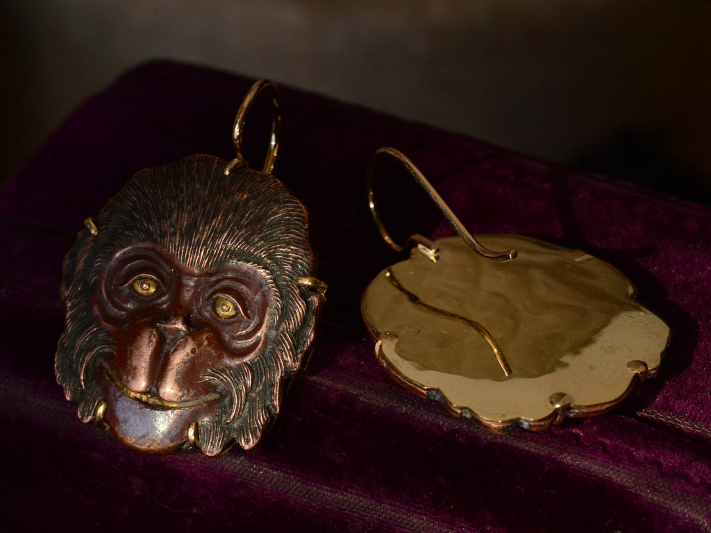 Japanese Monkey Earrings