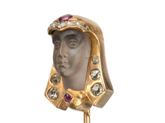 thumbnail of 1870s Moonstone Pharaoh Stick Pin (on white background)