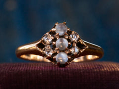 1890s Moonstone & Diamond Ring