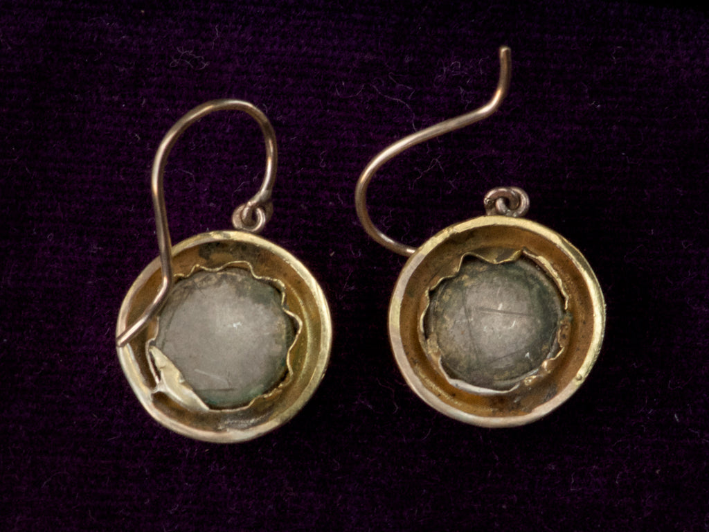 1880s Micromosaic Bug Earrings