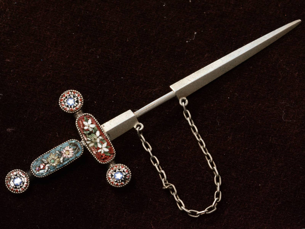 c1890 Mosaic Sword Brooch