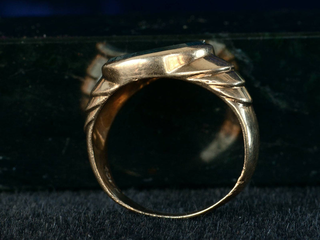 1930s Moss Agate Ring 9profile view)