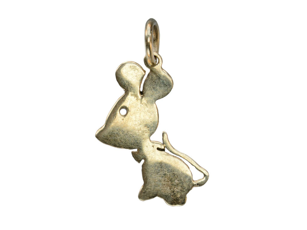 1950s Mouse in a Bowtie Charm (on white background)