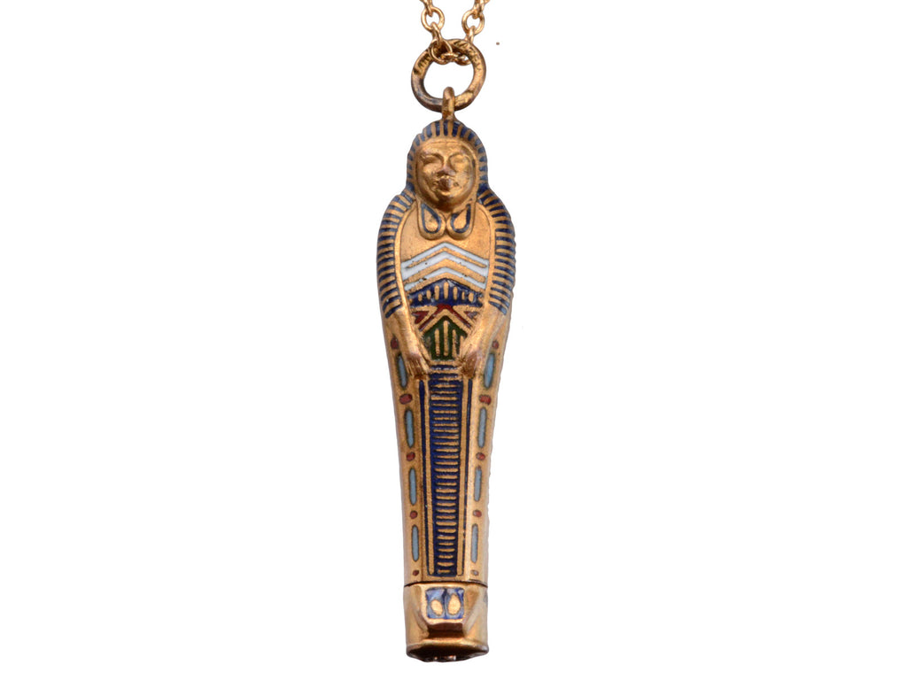 1920s Egyptian Sarcophagus Pendant