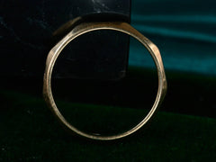 1950s Faceted Gold Band