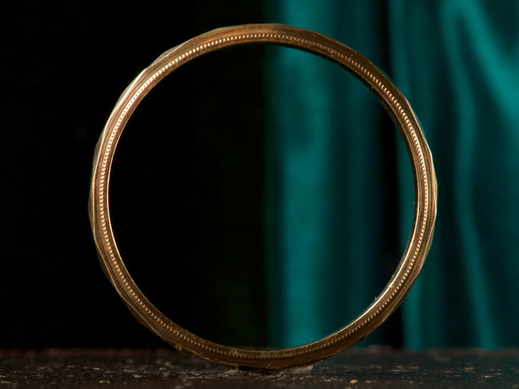 1940s Faceted Men’s Wedding Band