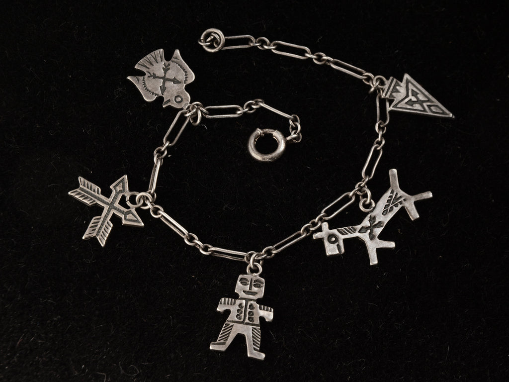 c1920 Navajo Charm Bracelet