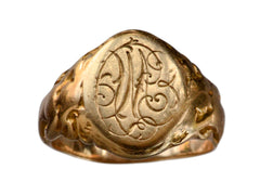 thumbnail of 1905 Nouveau Signet Ring (detail)