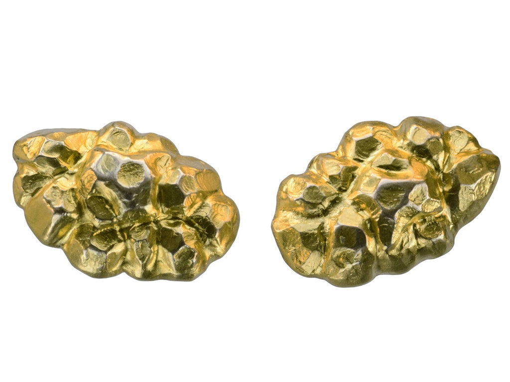 c1900 Nouveau Nugget Studs (on white background)