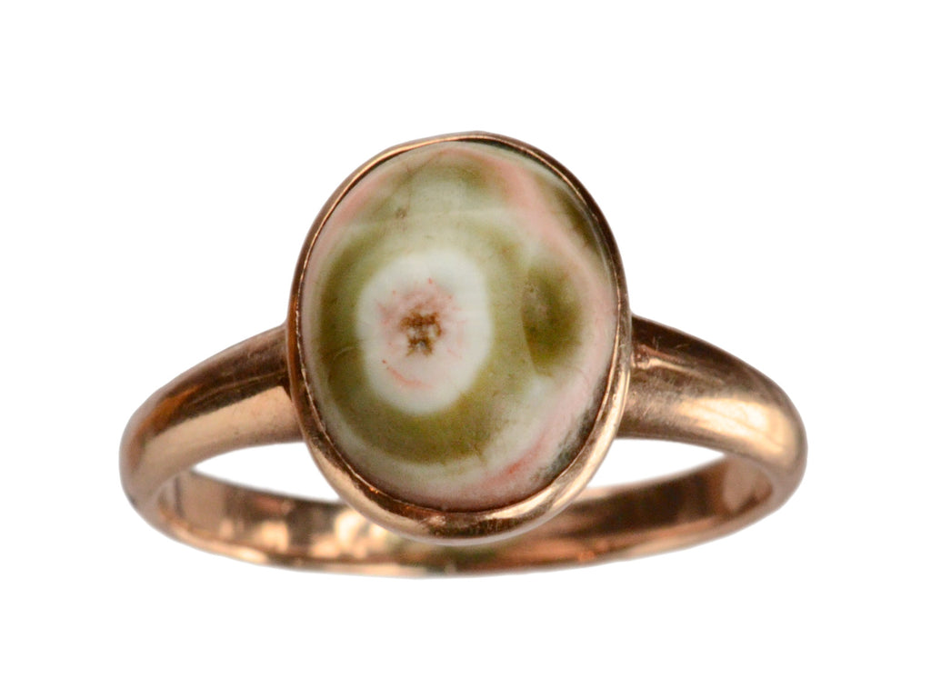 1900s Ocean Jasper Ring (on white background)