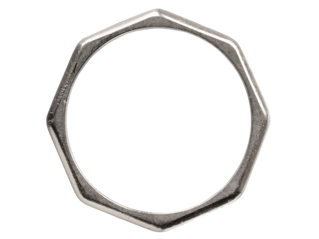 1938 Octagonal Platinum Band (on white background)