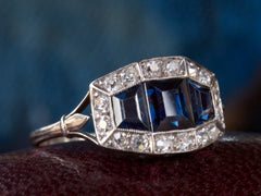 thumbnail of 1920s Art Deco Sapphire Ring (detail)