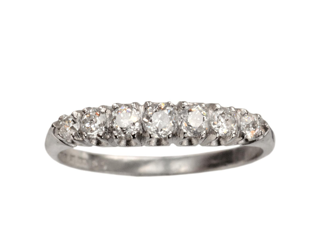 1930s Old Cut Diamond Band (on white background)