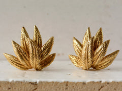 1960s Vintage French 18K Ear Clips by OJ Perrin