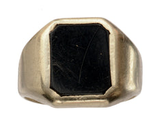 c1940 Onyx Signet Ring