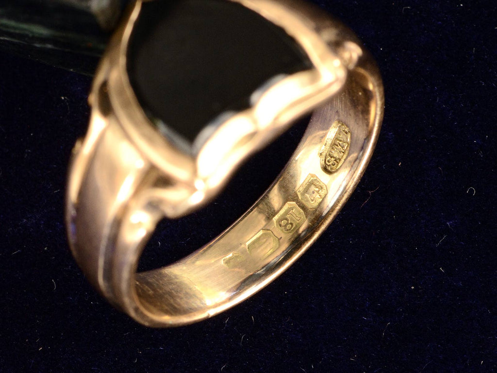 1880s Onyx Signet Ring