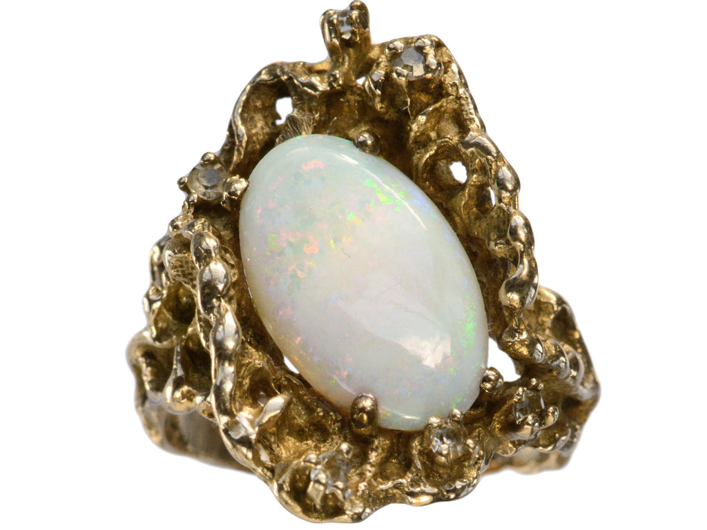 c1970 Naturalistic Opal Ring