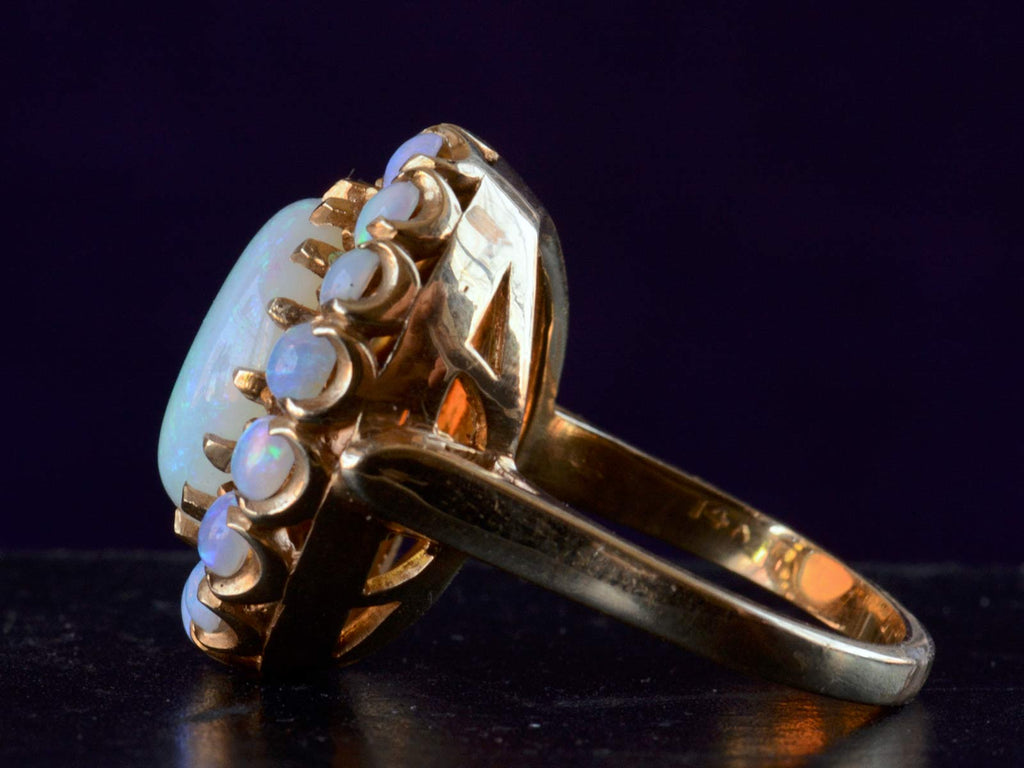 Vintage Opal Cluster Ring