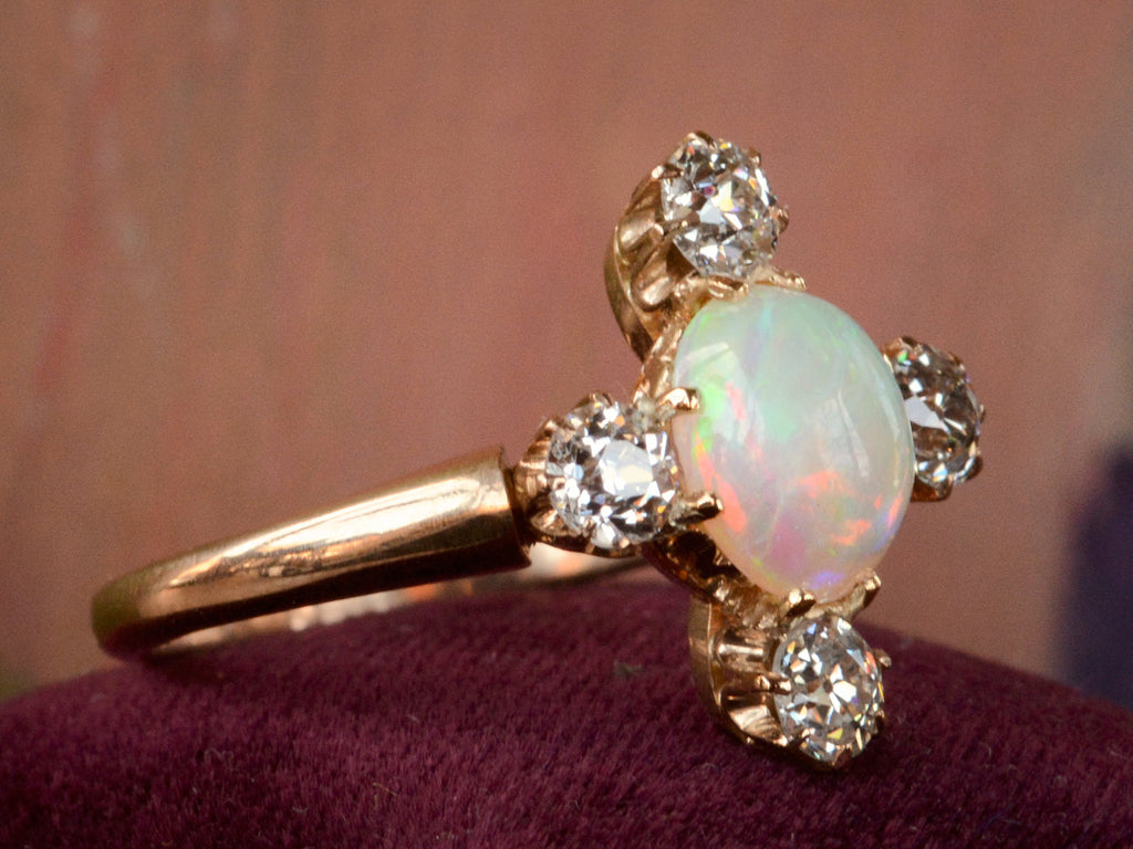 1900s Opal and Diamond Ring