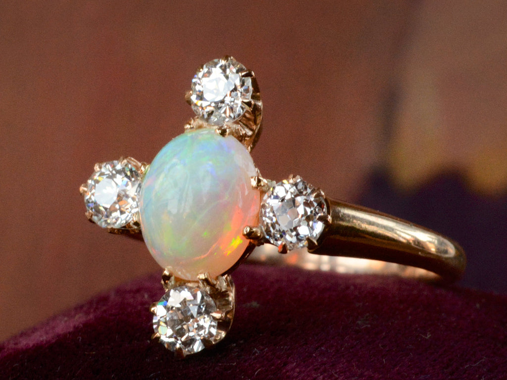 1900s Opal and Diamond Ring