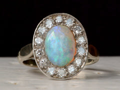 1950s Opal & Diamond Ring