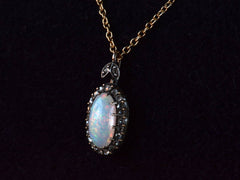 1900s Victorian Opal & Diamond Necklace