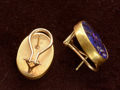 Purple Boulder Opal Earrings