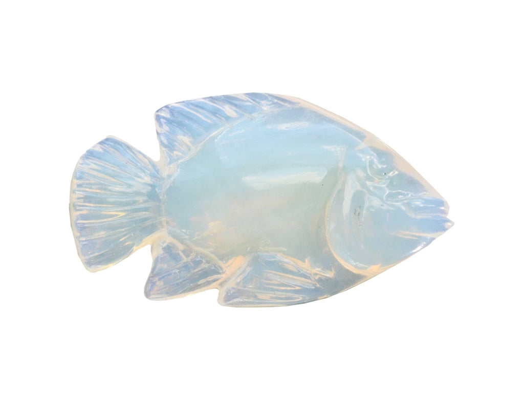 c1990 Carved Opal Fish (on white background)