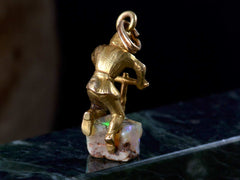 thumbnail of Vintage Opal Miner Charm (backside)