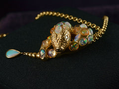 1980s Opal Snake Pendant