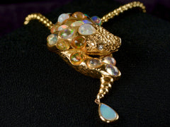 1980s Opal Snake Pendant