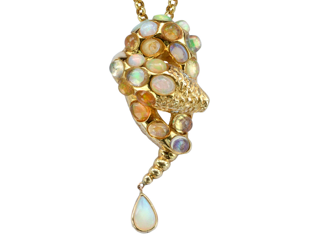 1980s Opal Snake Pendant (on white background)
