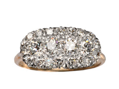 1930s Oval Diamond Cluster Ring
