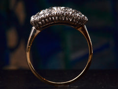 1930s Oval Diamond Cluster Ring