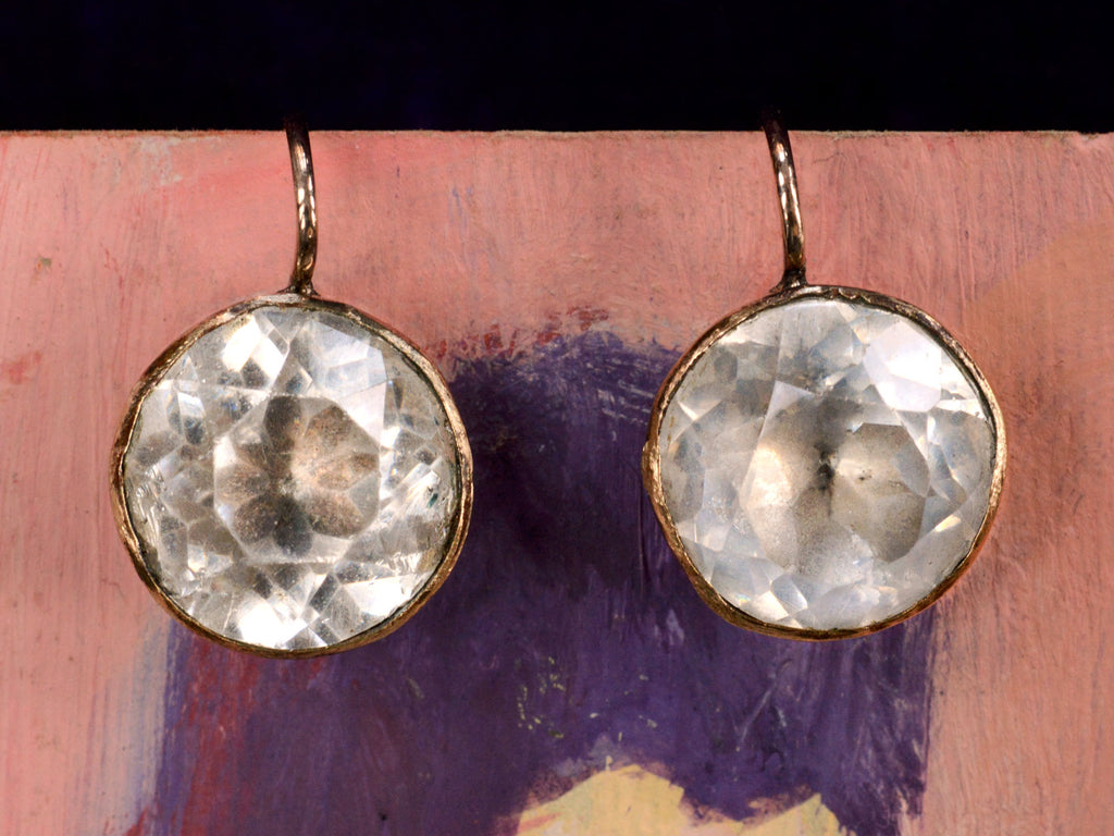 Large Paste Earrings (front view)