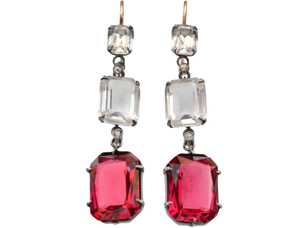 c1920 Paste Drop Earrings (on white background)