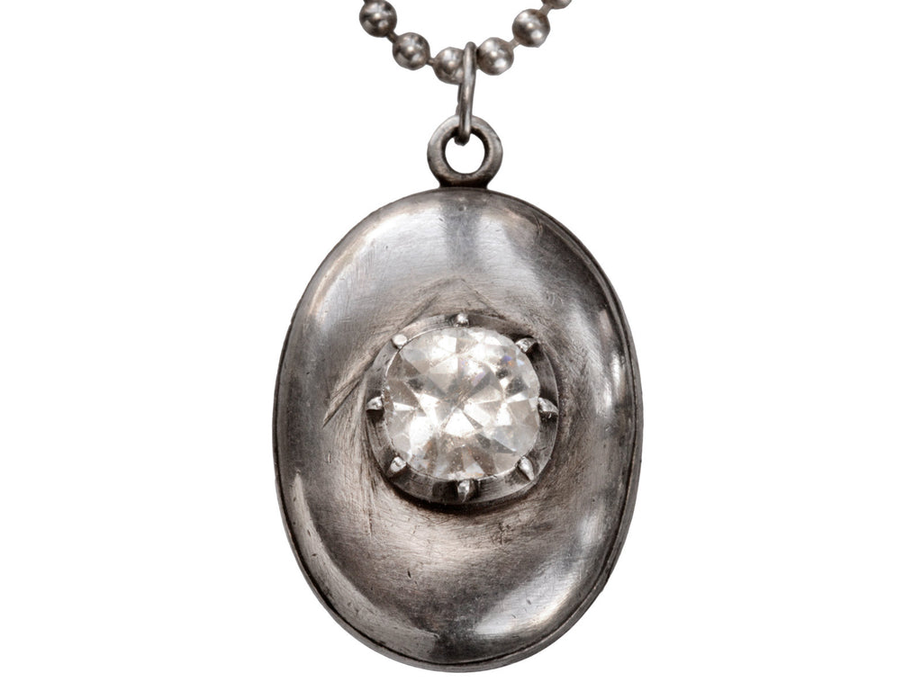 1800s Georgian Paste Locket (on white background)