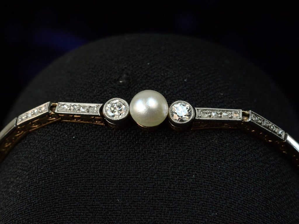 c1920 Deco Pearl Bracelet