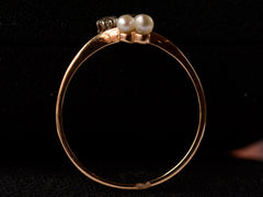 1900s Diamond & Pearl Clover Ring