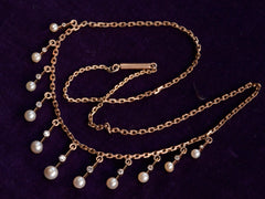 1900s Edwardian Pearl Necklace