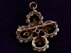 thumbnail of 1900s Pearl & Opal Pendant (back detail shown)