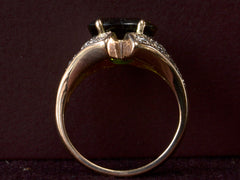 1950s Peridot & Diamond Ring