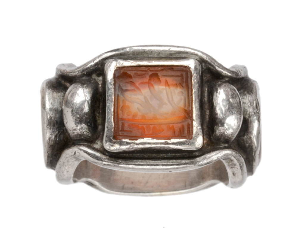 Vintage Persian Intaglio Ring (on white background)