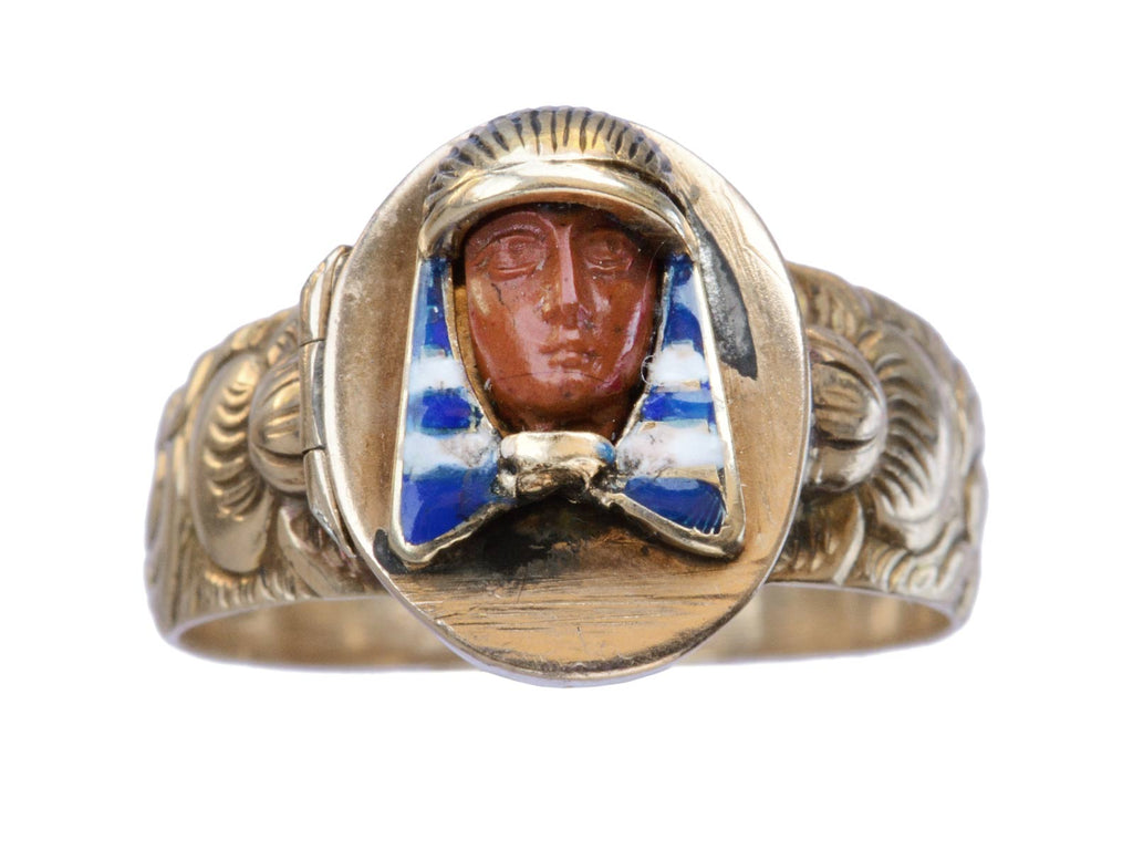 c1870 Pharaoh Poison Ring – Erie Basin