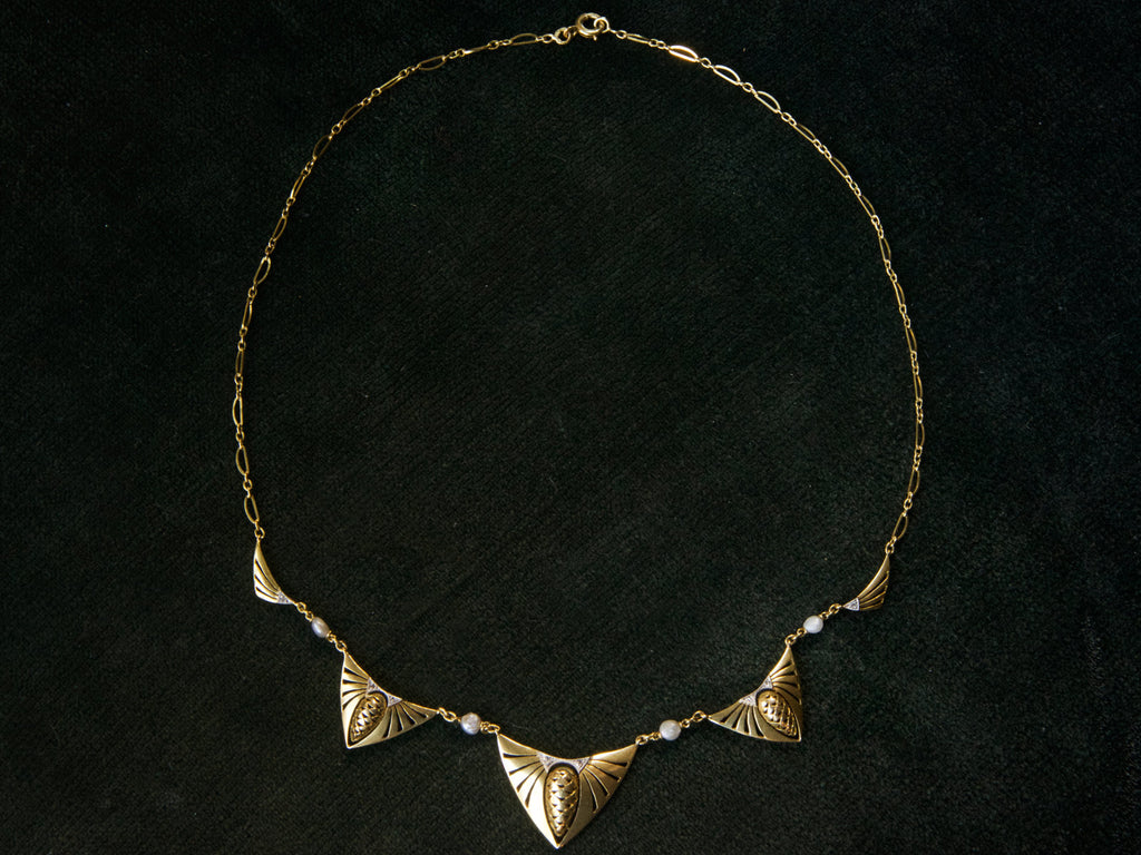 1910s French Pinecone Necklace